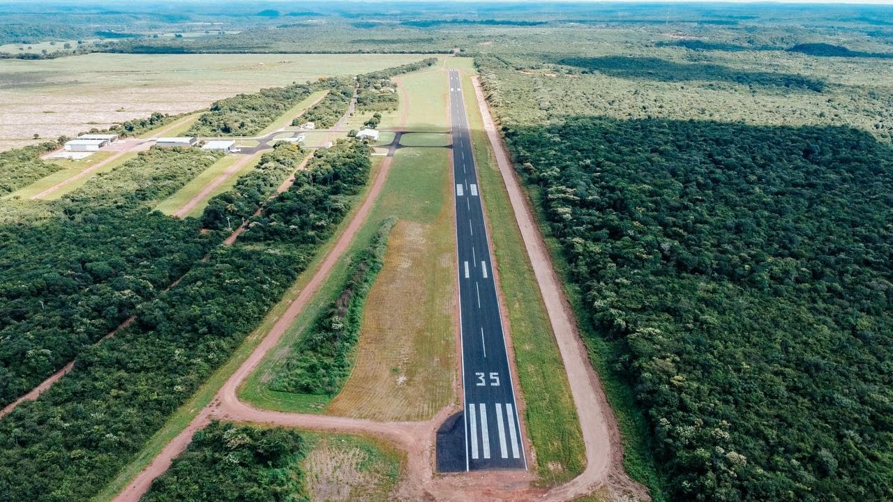 Aeródromo regularizado pela RAD Consultoria - Pista com sistema PAPI instalado